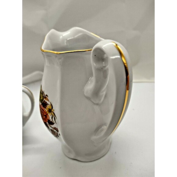 Vintage Bohemia Works in Neurohlau, Large Creamer & Sugar Bowl "Orion" 1920-1945 - Picture 3 of 12